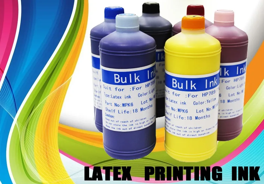 Ocbestjet 6 Colors Premium Quality Latex Ink For Hp 789 For Hp Latex