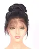 cuticle aligned virgin hair 360lace wig ponytail brazilian hair silky straight wig and elastic bandhu,an hair lace wig