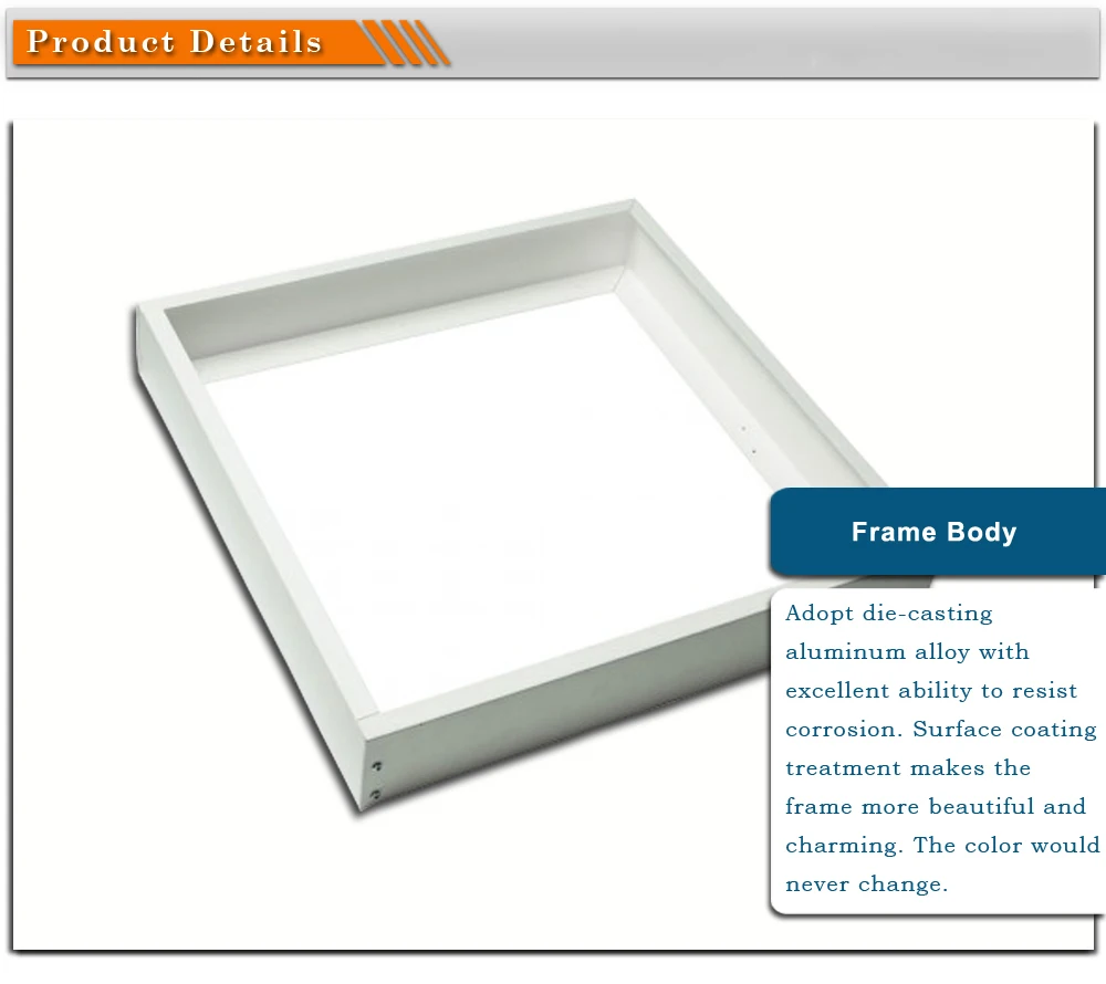 600x600 Led Panel Light Aluminum Surface Mount Ceiling Frame Kit View Aluminum Frame Kit Lightman Product Details From Shenzhen Lightman Opotoelectronics Co Ltd On Alibaba Com