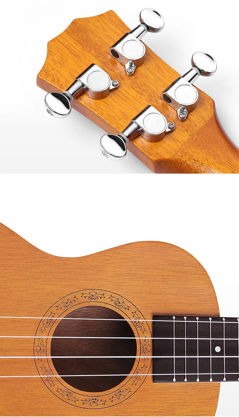 Hot! Cheap Price Solid Wood Ukulele Wholesale 21 Inch Kid Guitar With