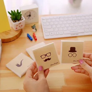 Mustache Series Korean Cartoon Creative Gum Cover Stationery Notepad Mustache Series Korean Cartoon Creative Gum Cover Stationery Notepad Office Supplies School Cute Filofax Notebook Diary