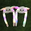 Hot Bunny hat with air Pumping and moving up and down Ears Plush cute soft Rabbit Animated Cap Plush lovely LED flashing Cap