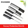 New antistatic measuring carbon fiber comb Y1 custom printed combs cutting comb hair comb(1)