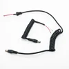 Spring coiled DC power cable