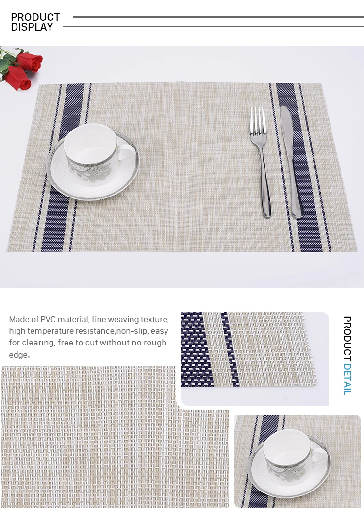 Wholesale Heatresistant Vinyl Woven Placemats Square Placemat Buy