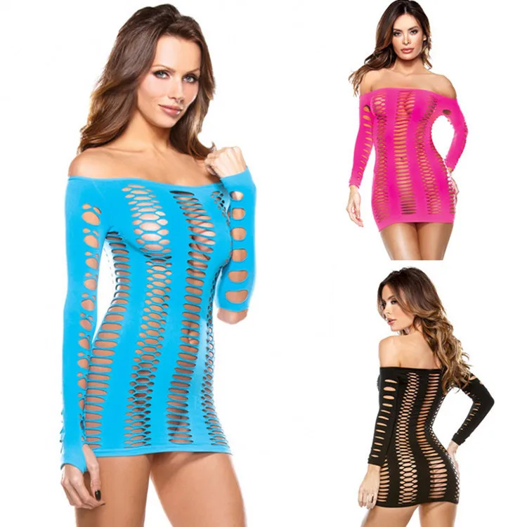 Big Hole Fishnet Dress