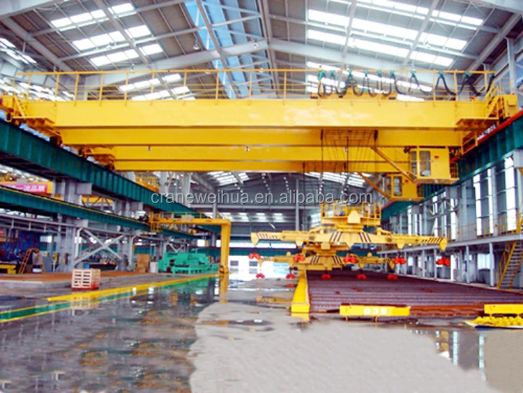 Qy Type 40 Ton Double Girder Overhead Crane Electric Electromagnetic ...