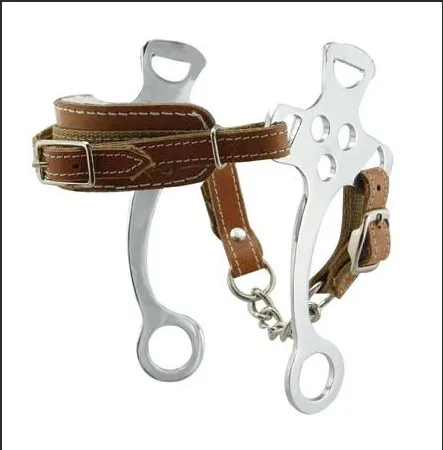 CS  English Hackamore Superior Quality Leather Brown se 