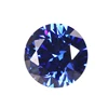 hot sale blue cz zircon stone high quality round cut light blue cz gems sapphire stone free sample loose gemstone stone