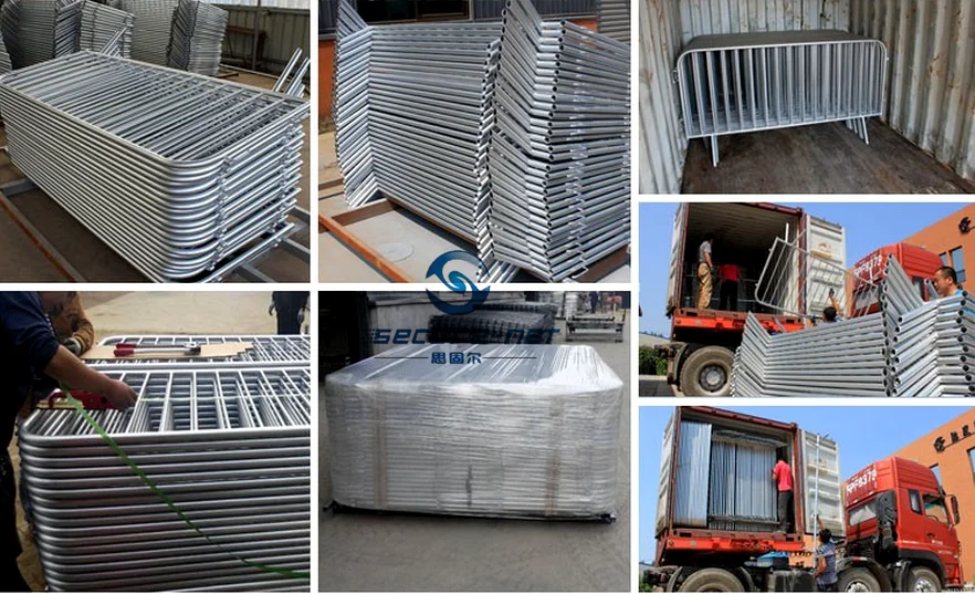 Event fence barrier with movable feature pedestrian using