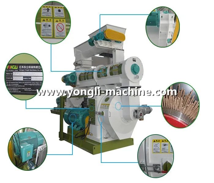 Wood Biomass Pellet Making Line/Alfalfa Cubes Pellet Press Machine