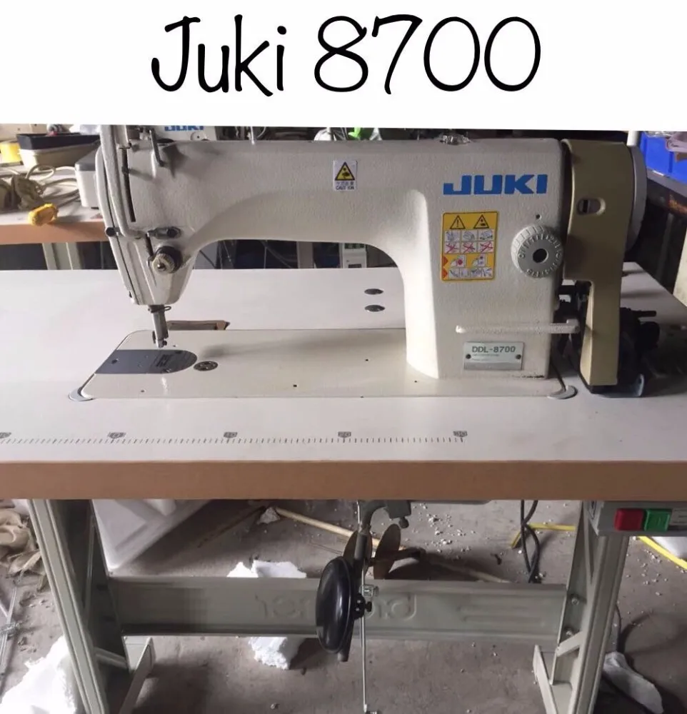 Second hand 80% new Juki 8700 lockstitch sewing machine in good condition