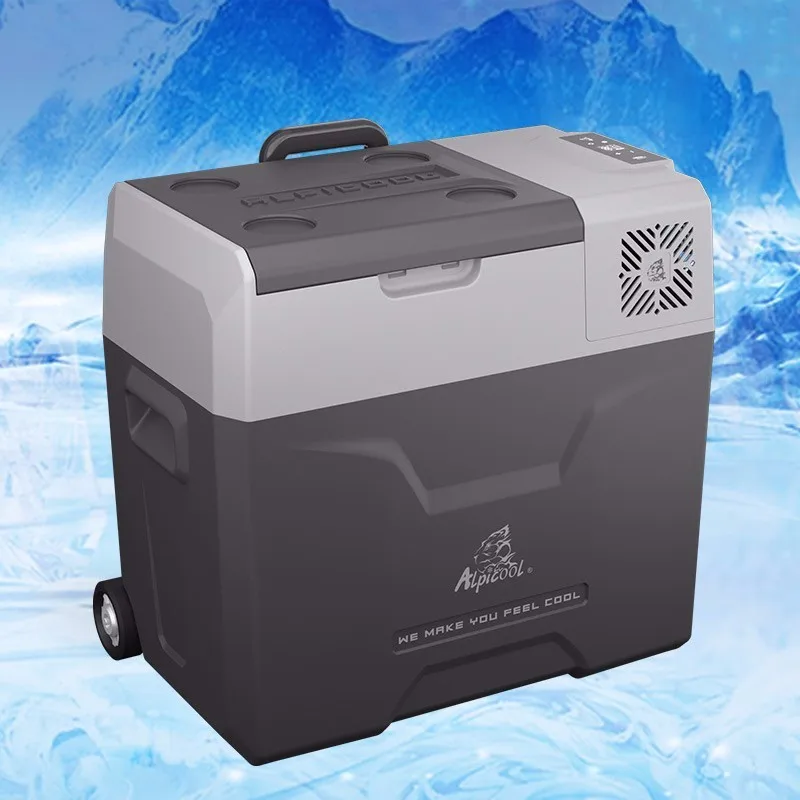 Wholesale Portable Mini Fridge Freezer With Wheels Ac/dc 12v/24v 30/40