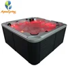 Aquaspring spas Small bath outdoor red whirlpool tub spa