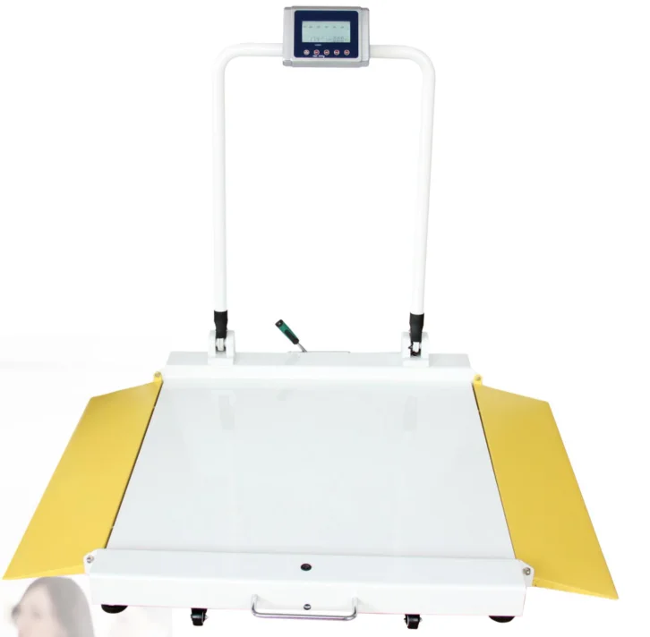LYC01 "KinLee" Digital Wheelchair Platform Scale , Capacity=250kg / 550lb , Grad=50g / 0.1lb for Hospital Use