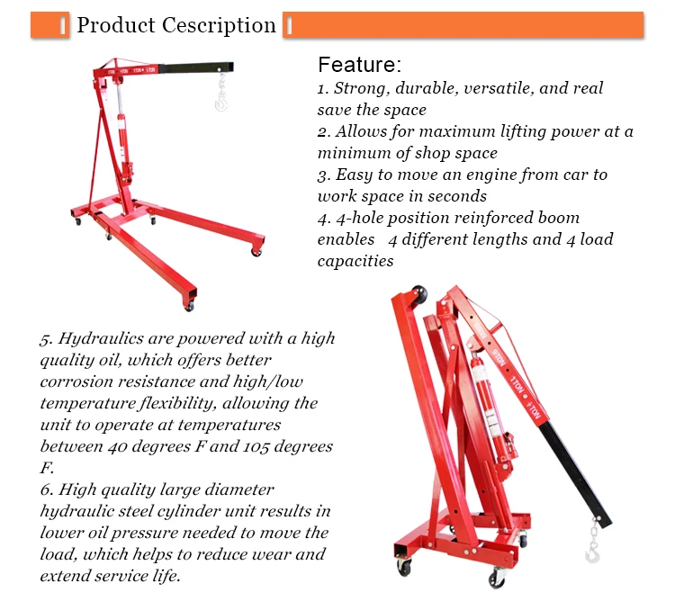 Hydraulic Portable Homemade Lifting Small Car Cranes Buy Portable