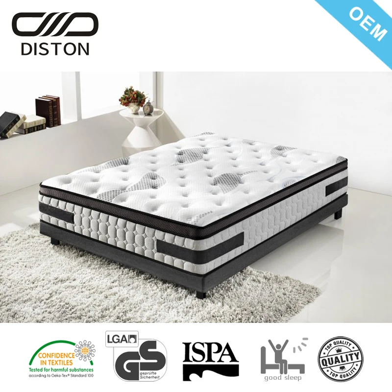 Foshan Euro Pillow Top Memory Foam Matress Wholesale Pocket Spring