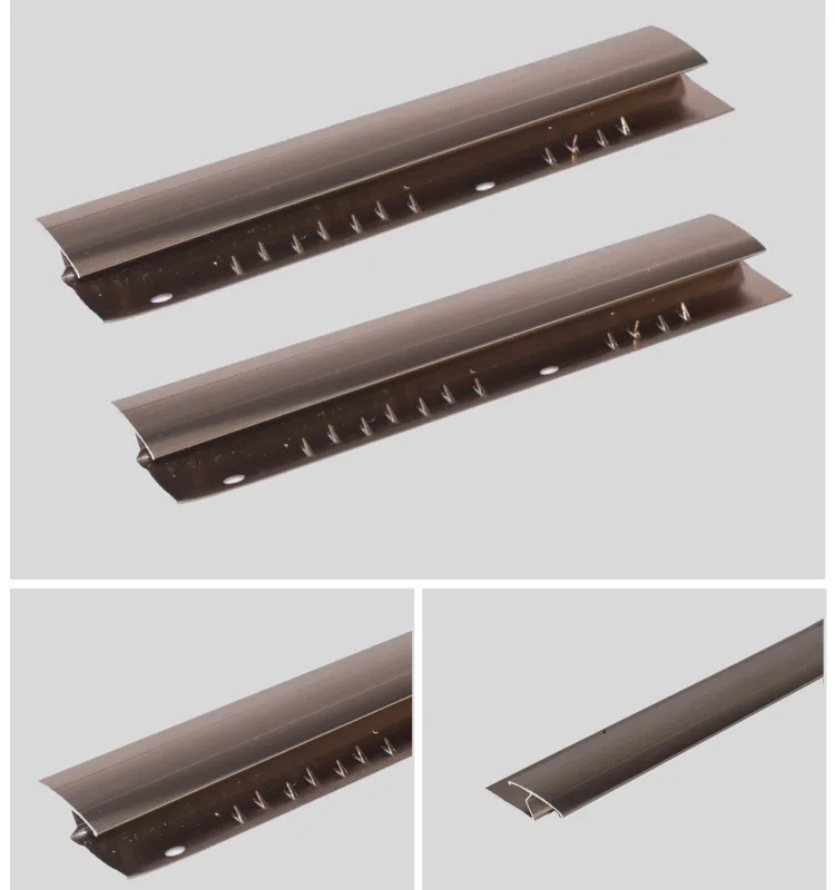 Polished Champagne Aluminium Carpet Trimcarpet Cover Strip Extra Wide