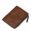 Short Young Man Wallet Clutch Card Holder Leather Men Wallets With RFID Blocking