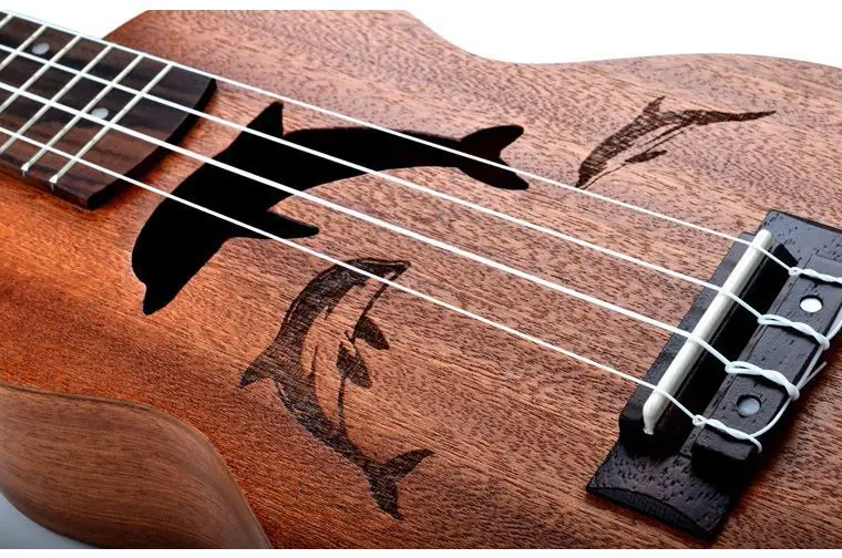 Engraving Ukulele With Beautiful Picture Cartoon Ukulele For Kids Cheap