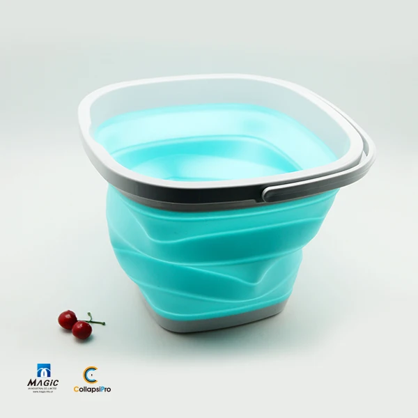 15L Square Collapsible Plastic Bucket