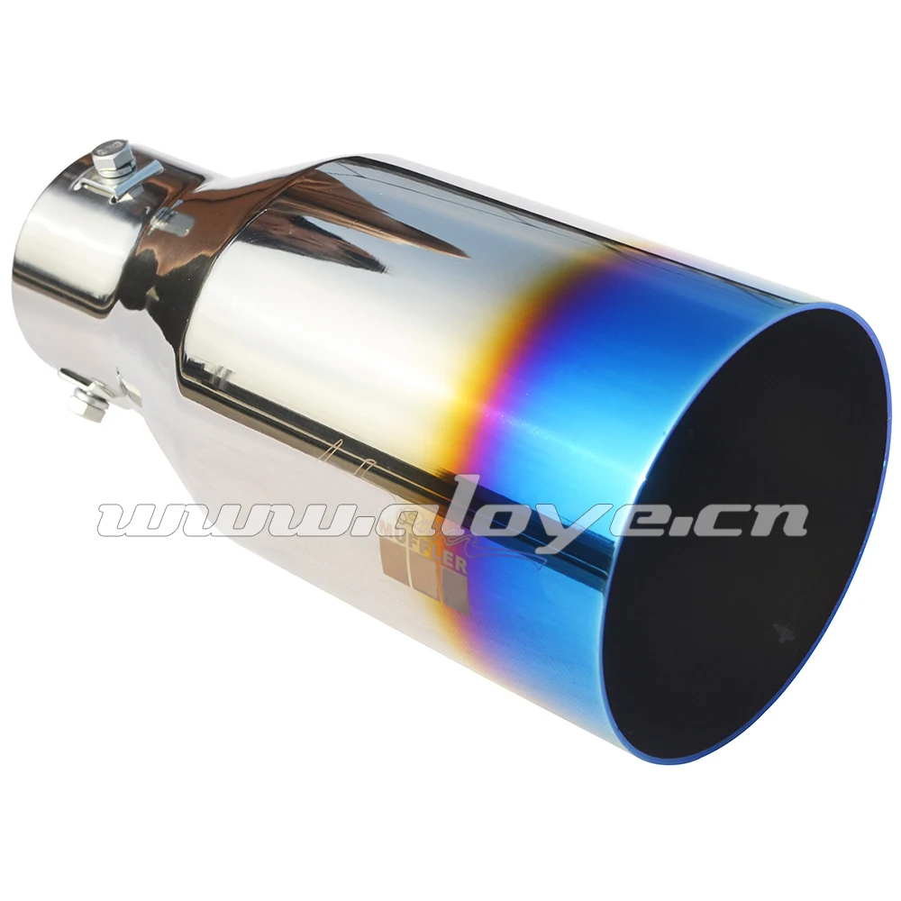 thumbnail image 2 of Stainless Steel Exhaust Tip For Toyota 4Runner 2010-2023 - Silver/Blue Finish, No Welding Needed, Easy Bolt-On Upgrade 2 of 10