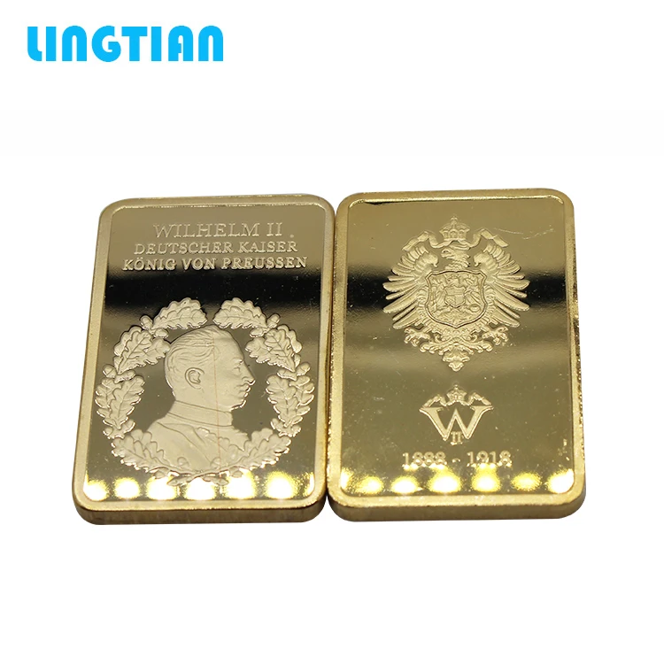 Lingtian Wholesale Business Gift Jm 1oz 24k Solid Gold Bars Bullion