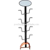 Double visor motorcycle flip up helmet display rack