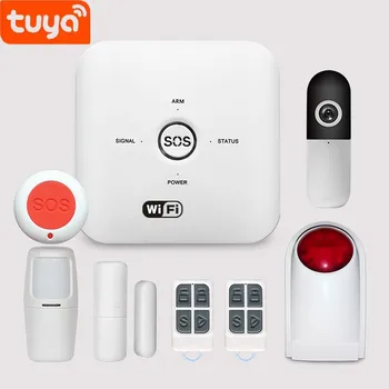 New 4G Tuya Smart Wifi+GSM Alarm System 