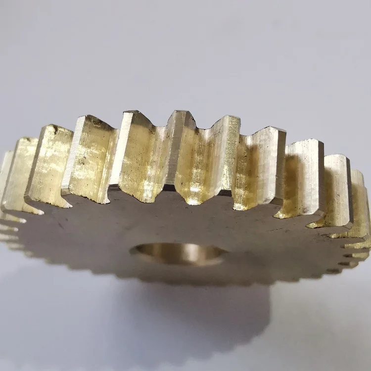 M1.25   copper metal yellow brass  helical gear