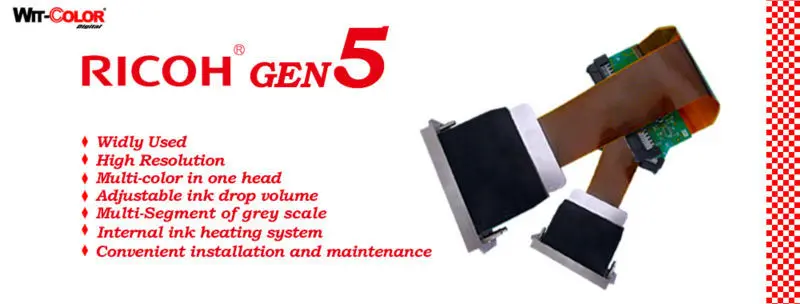 Uvip 5R304 ricoh gen5 inkjet printer