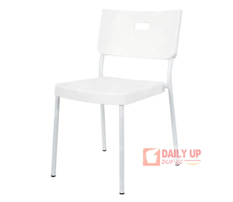 Top China Furniture whole chair in one colour thicken PP board powder coating steel frame dining chair dinner chair for sale