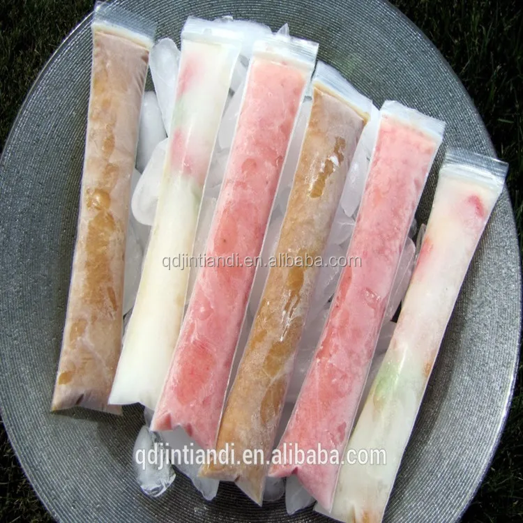 Jtd Wholesale Custom Printed Zipper Ice Pop/popsicle/ice Lolly Packaging Plastic Zip Lock Bags