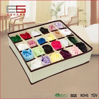 Adjule 24 Compartment Drawer Dividers Closet Underwear Organizer Torage