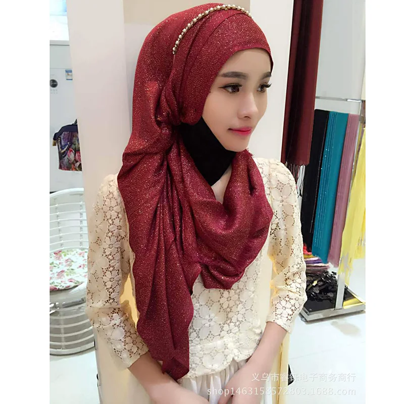 Popular Factory Wholesale Muslim Hijab Fashion Scarf Malaysia Arab ...