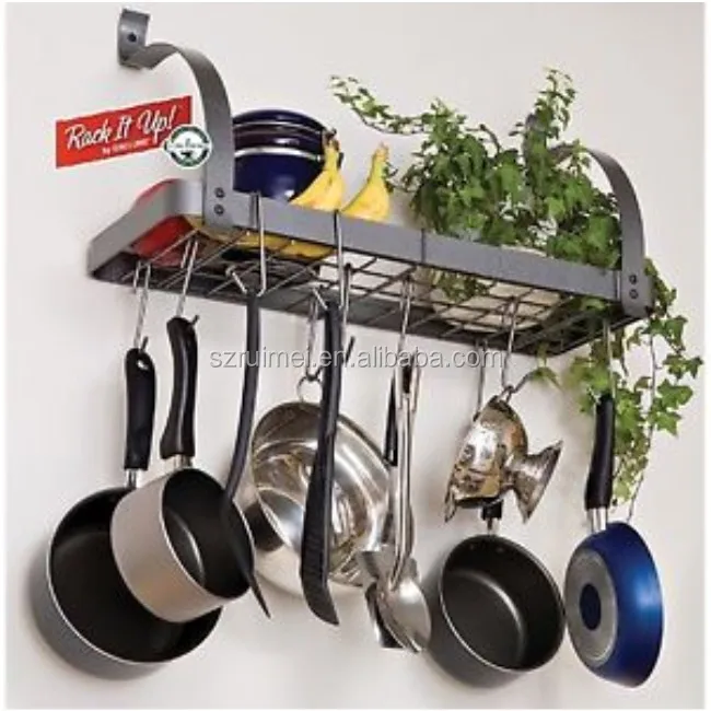 Metal Hanging House Kitchen Cooking Pot Stands Pan Rack Metal Hanging House Kitchen Cooking Pot