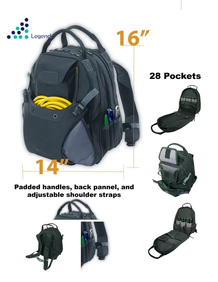 New Design Pink Tool Bag Tote Tool Bags For Plumbers Tool Backpack