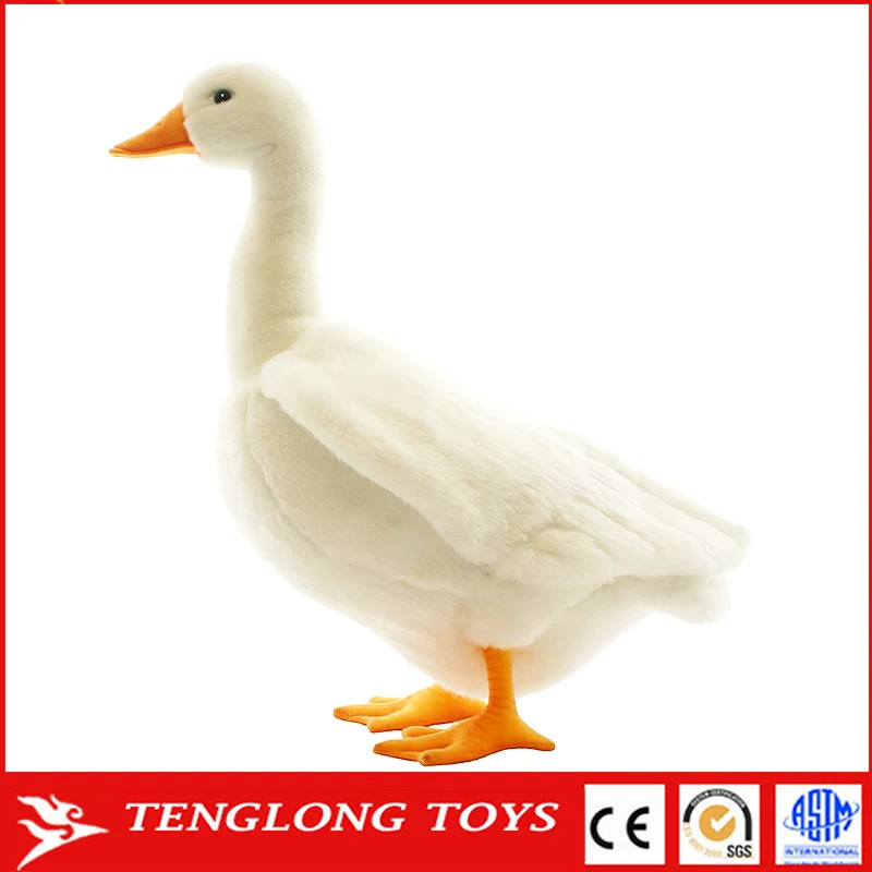 white goose stuffed animal