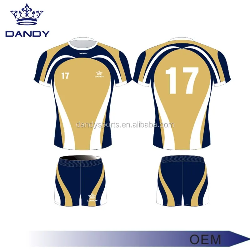 Sublimated Tight Fit Striped Rugby Jerseys Hot Selling Factory Price