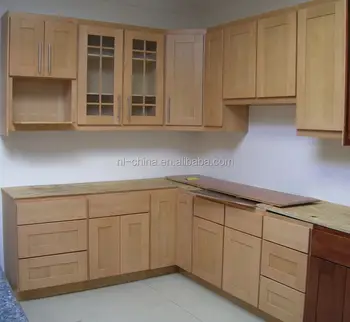 Building Material Rta Solid Wood Kitchen Cabinets Display For Sale