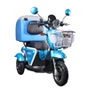 2 seats electric scooter 3 wheel delivery food and documents scooter tricycle cargo electric vehicle