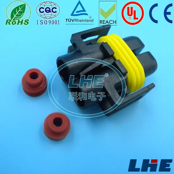 12124819 Delphi 2 Pin 880 Socket Connector Fog Lamp Light H11 H8 H9 Male 2p Adapter Wire To Wire 7097