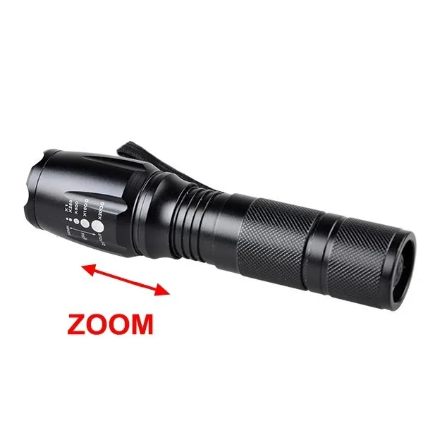XM-L t6 zoom led torch 3000lm high power led focus torch
