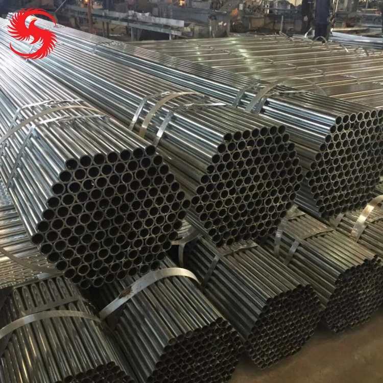 galvanized steel pipe length 5.8m, zinc coating round tube, round galvanized steel hollow section