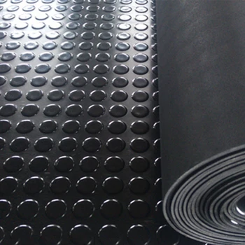 Grey Color Round On Rubber Floor Coin Flooring Mat Grey Color Round On Rubber Floor