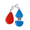 water drop shape USB flash drive promotional plastic usb disk