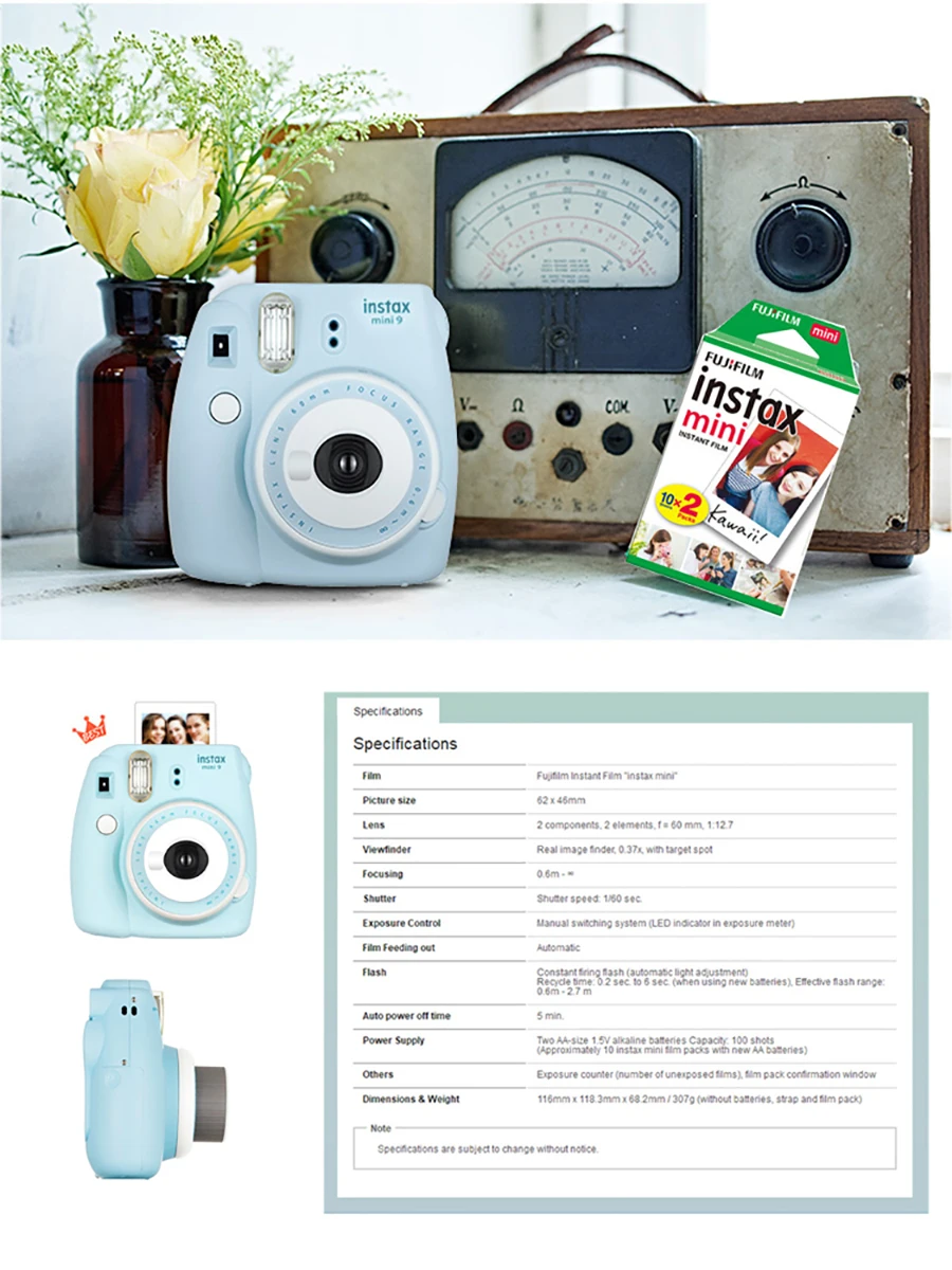 Fujifilm instax Camera & Accessories for Fujifilm Mini 9 Instant Camera
