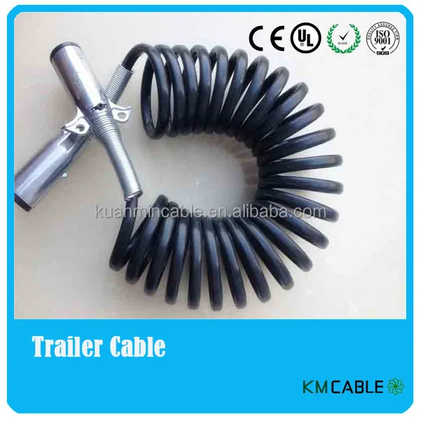 7 Cores Trailer Spiral Power Cable For The Truck Vehicle Accessories ...