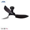 remote control indoor ceiling fan with LED light kit American style low profile 3 blade electric fan