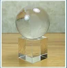 Crystal Clear Large World Globe Base Sphere Great Gift